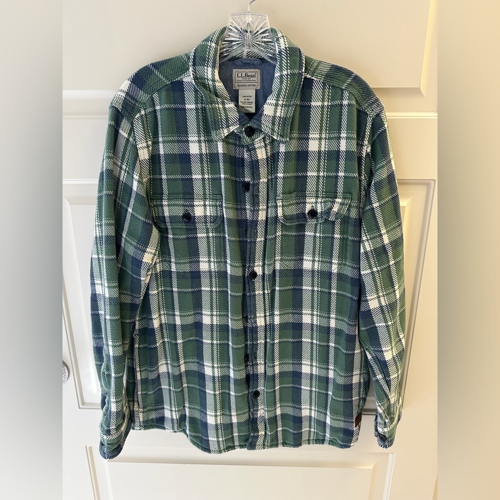 L. L. Bean Men's 1912 Field Flannel Shirt, Slightly Fitted Untucked Fit, Plaid